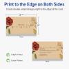 imageAvery Printable Rectangle Business Cards Sure Feed Technology 2quot x 312quot Kraft Brown Cardstock PrintToTheEdge LaserInkjet Printable 80 Total200 cards