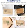 imageAvery Printable Rectangle Business Cards Sure Feed Technology 2quot x 312quot Kraft Brown Cardstock PrintToTheEdge LaserInkjet Printable 80 Total80 cards