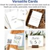 imageAvery Printable Rectangle Cards 35quot x 5quot Matte White Cardstock PrinttotheEdge LaserInkjet Cards 200 Total100 cards