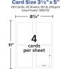 imageAvery Printable Rectangle Cards 35quot x 5quot Matte White Cardstock PrinttotheEdge LaserInkjet Cards 200 Total100 cards
