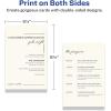 imageAvery Printable Rectangle Cards 55quot x 85quot Matte White Cardstock LaserInkjet Cards 100 TotalIvory