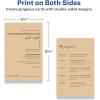 imageAvery Printable Rectangle Cards 55quot x 85quot Matte White Cardstock LaserInkjet Cards 100 TotalKraft Brown