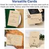 imageAvery Printable Rectangle Cards 55quot x 85quot Matte White Cardstock LaserInkjet Cards 100 TotalKraft Brown