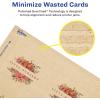 imageAvery Printable Rectangle Cards Sure Feed Technology 25quot x 35quot Matte White Cardstock PrinttotheEdge LaserInkjet Cards 300 TotalKraft Brown