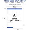 imageAvery Printable Rectangle Cards Sure Feed Technology 25quot x 35quot Matte White Cardstock PrinttotheEdge LaserInkjet Cards 300 TotalMate White