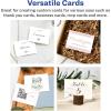imageAvery Printable Rectangle Cards Sure Feed Technology 25quot x 35quot Matte White Cardstock PrinttotheEdge LaserInkjet Cards 300 TotalMate White