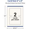 imageAvery Printable Rectangle Cards Sure Feed Technology 4quot x 6quot Matte Ivory Cardstock PrinttotheEdge LaserInkjet 50 Total Great for Postcards and Thank You Cards100 cards