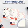 imageAvery Printable Rectangle Cards Sure Feed Technology 4quot x 6quot Matte Ivory Cardstock PrinttotheEdge LaserInkjet 50 Total Great for Postcards and Thank You Cards100 cards
