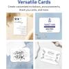 imageAvery Printable Rectangle Cards Sure Feed Technology 5quot x 7quot Matte White Cardstock LaserInkjet Printable 100 Total Great for Invitations and Thank You Messages20 cards