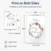 imageAvery Printable Rectangle Half Fold Greeting Cards 55quot x 85quot Glossy White Cardstock LaserInkjet 50 Total Great for Thank You Cards Event Invitations and More10 cards
