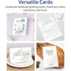 imageAvery Printable Rectangle Half Fold Greeting Cards 55quot x 85quot Glossy White Cardstock LaserInkjet 50 Total Great for Thank You Cards Event Invitations and More50 cards