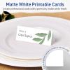 imageAvery Printable Rectangle Place Cards Sure Feed Technology 1716quot x 375quot Matte White Cardstock PrinttotheEdge LaserInkjet 300 Total Great for Place Settings Seating Cards and More60 cards