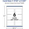 imageAvery Printable Rectangle Place Cards Sure Feed Technology 1716quot x 375quot Matte White Cardstock PrinttotheEdge LaserInkjet 300 Total Great for Place Settings Seating Cards and More60 cards