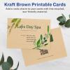 imageAvery Printable Rectangle Postcards 35quot x 5quot Kraft Brown Cardstock PrintToTheEdge LaserInkjet Cards 200 Total200 cards