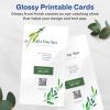 imageAvery Printable Rectangle Postcards 6quot x 11quot Glossy White Cardstock LaserInkjet Cards 25 Total50 cards