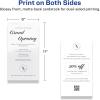 imageAvery Printable Rectangle Postcards 6quot x 11quot Glossy White Cardstock LaserInkjet Cards 25 Total50 cards