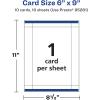 imageAvery Printable Rectangle Postcards Sure Feed Technology 6quot x 9quot Glossy White Cardstock PrintToTheEdge LaserInkjet Cards 50 Total10 cards