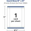 imageAvery Printable Rectangle Postcards Sure Feed Technology 6quot x 9quot Glossy White Cardstock PrintToTheEdge LaserInkjet Cards 50 Total25 cards