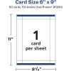 imageAvery Printable Rectangle Postcards Sure Feed Technology 6quot x 9quot Glossy White Cardstock PrintToTheEdge LaserInkjet Cards 50 Total50 cards