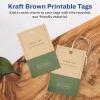 imageAvery Printable Rectangle Printable Tags Sure Feed Technology 2quot x 3quot Kraft Brown Cardstock PrinttotheEdge LaserInkjet Tags 200 Total200 tags