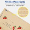 imageAvery Printable Rectangle Rounded Corner Business Cards Sure Feed Technology 2quot x 312quot Kraft Brown Cardstock PrintToTheEdge LaserInkjet Printable 80 Total80 cards