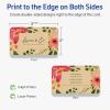 imageAvery Printable Rectangle Rounded Corner Business Cards Sure Feed Technology 2quot x 312quot Kraft Brown Cardstock PrintToTheEdge LaserInkjet Printable 80 Total80 cards