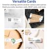 imageAvery Printable Rectangle Rounded Corner Mini Business Cards Sure Feed Technology 1quot x 3quot Matte White Cardstock PrintToTheEdge LaserInkjet Printable 400 Total400 cards