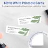 imageAvery Printable Rectangle Rounded Corner Mini Business Cards Sure Feed Technology 1quot x 3quot Matte White Cardstock PrintToTheEdge LaserInkjet Printable 400 Total400 cards