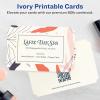 imageAvery Printable Rectangle Scalloped Postcards Sure Feed Technology 4quot x 6quot Ivory Cardstock PrintToTheEdge LaserInkjet Cards 100 Total20 cards