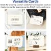 imageAvery Printable Rectangle Scalloped Postcards Sure Feed Technology 4quot x 6quot Ivory Cardstock PrintToTheEdge LaserInkjet Cards 100 Total20 cards