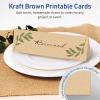imageAvery Printable Rectangle Tent Cards Sure Feed Technology 25quot x 85quot Kraft Brown Carstock LaserInkjet 100 Total Great for Table Talkers Promotional Signs Instructional Signs and More100 cards