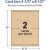 imageAvery Printable Rectangle Tent Cards Sure Feed Technology 25quot x 85quot Kraft Brown Carstock LaserInkjet 100 Total Great for Table Talkers Promotional Signs Instructional Signs and More100 cards
