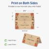 imageAvery Printable Rectangle Tent Cards Sure Feed Technology 2quot x 35quot Kraft Brown Cardstock PrintToTheEdge LaserInkjet Printable 100 Total Great for Table Talkers Promotional Signs and More200 cards