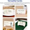 imageAvery Printable Rectangle Tent Cards with Sure Feed Technology 216quot x 4quot Matte Ivory Cardstock PrinttotheEdge LaserInkjet 200 Total Great for Table Talkers Promotional Signs and More40 cards