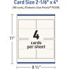 imageAvery Printable Rectangle Tent Cards with Sure Feed Technology 216quot x 4quot Matte Ivory Cardstock PrinttotheEdge LaserInkjet 200 Total Great for Table Talkers Promotional Signs and More200 cards