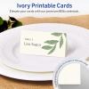 imageAvery Printable Rectangle Tent Cards with Sure Feed Technology 216quot x 4quot Matte Ivory Cardstock PrinttotheEdge LaserInkjet 200 Total Great for Table Talkers Promotional Signs and More40 cards