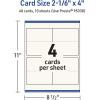 imageAvery Printable Rectangle Tent Cards with Sure Feed Technology 216quot x 4quot Matte Ivory Cardstock PrinttotheEdge LaserInkjet 200 Total Great for Table Talkers Promotional Signs and More40 cards
