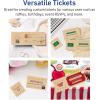 imageAvery Printable Rectangle Tickets 218quot x 512quot Kraft Brown Cardstock LaserInkjet Printable 400 Total400 cards