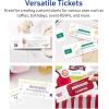 imageAvery Printable Rectangle Tickets 234quot x 812quot Glossy White Cardstock LaserInkjet Printable 100 Total200 cards