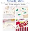 imageAvery Printable Rectangle Tickets 234quot x 812quot Matte Ivory Cardstock LaserInkjet Printable 40 Total100 cards