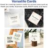 imageAvery Printable Square Business Cards Sure Feed Technology 25quot x 25quot Ivory Cardstock PrinttotheEdge LaserInkjet Cards 450 Total450 cards