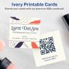 imageAvery Printable Square Business Cards Sure Feed Technology 25quot x 25quot Ivory Cardstock PrinttotheEdge LaserInkjet Cards 450 Total90 cards