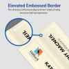 imageAvery Printable Tent Cards with Sure Feed Technology 212quot x 812quot Matte White with Embossed Border 100 Blank Place Cards for Laser and Inkjet Printers 5305ivory