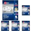 imageAvery Printable Tent Cards with Sure Feed Technology 212quot x 812quot Matte White with Embossed Border 100 Blank Place Cards for Laser and Inkjet Printers 5305White