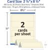 imageAvery Printable Tent Cards with Sure Feed Technology 212quot x 812quot Matte White with Embossed Border 100 Blank Place Cards for Laser and Inkjet Printers 5305ivory