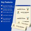 imageAvery Printable Tent Cards with Sure Feed Technology 212quot x 812quot Matte White with Embossed Border 100 Blank Place Cards for Laser and Inkjet Printers 5305ivory