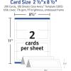 imageAvery Printable Tent Cards with Sure Feed Technology 212quot x 812quot Matte White with Embossed Border 100 Blank Place Cards for Laser and Inkjet Printers 5305ivory