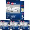 imageAvery Printable Tent Cards with Sure Feed Technology 212quot x 812quot Matte White with Embossed Border 100 Blank Place Cards for Laser and Inkjet Printers 5305ivory