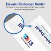 imageAvery Printable Tent Cards with Sure Feed Technology 212quot x 812quot Matte White with Embossed Border 100 Blank Place Cards for Laser and Inkjet Printers 5305ivory