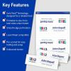 imageAvery Printable Tent Cards with Sure Feed Technology 212quot x 812quot Matte White with Embossed Border 100 Blank Place Cards for Laser and Inkjet Printers 5305ivory